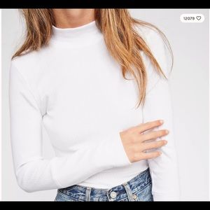 NWT Free People The Rickie Top White XS